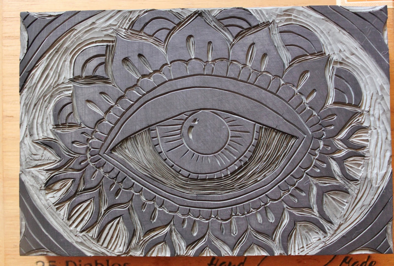 ispywithmycraftyeyes New Lino Cut Submission for Cloth Paper Scissors