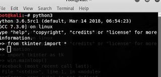 How to create a window using python
