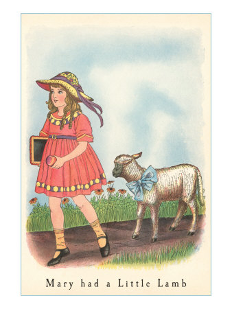 inkspired musings: Mary had a little lamb Nursery Rhyme fun