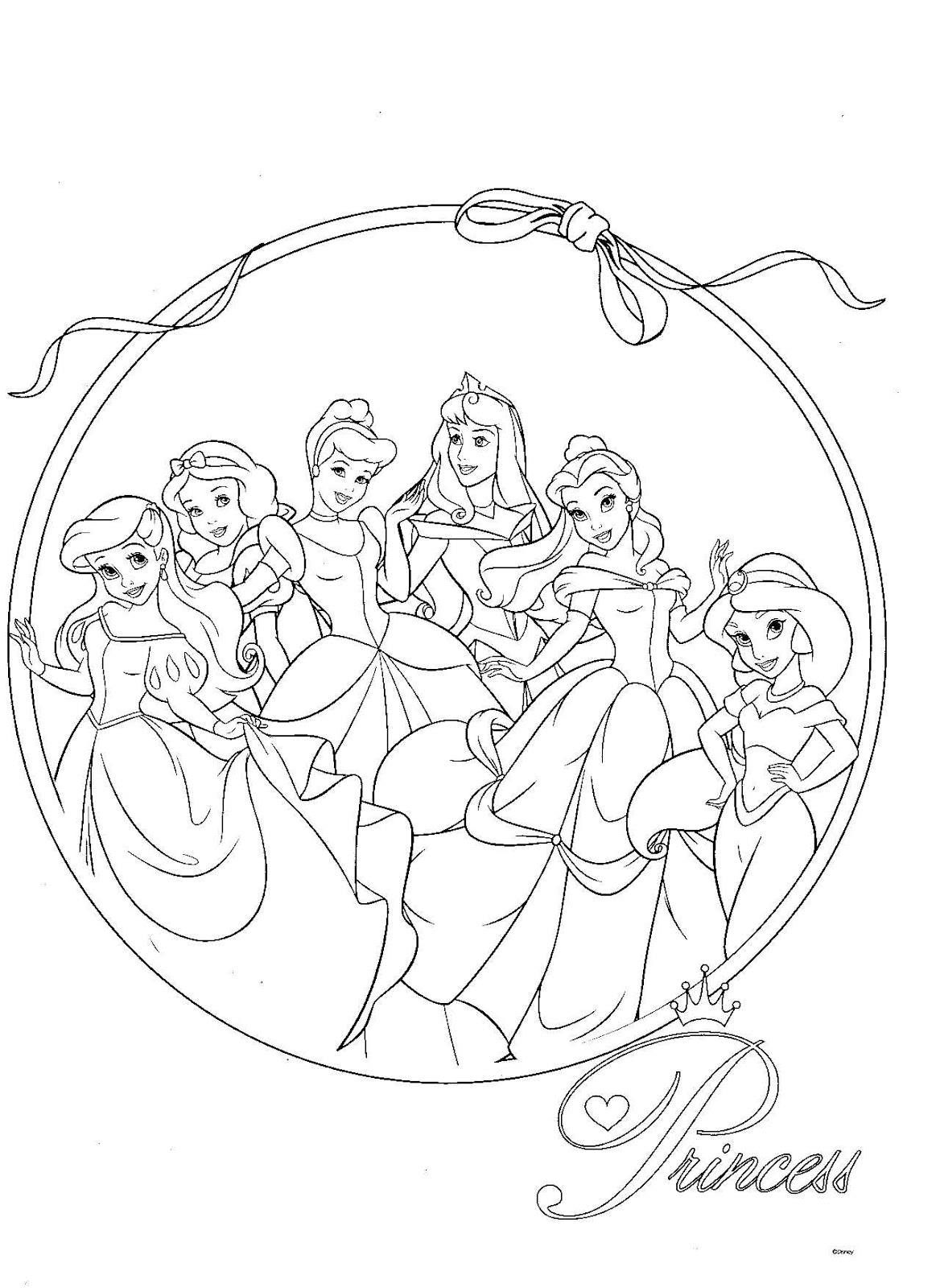 Dibujos Para Colorear Pintar Imprimir Princesas Disney Para Reverasite
