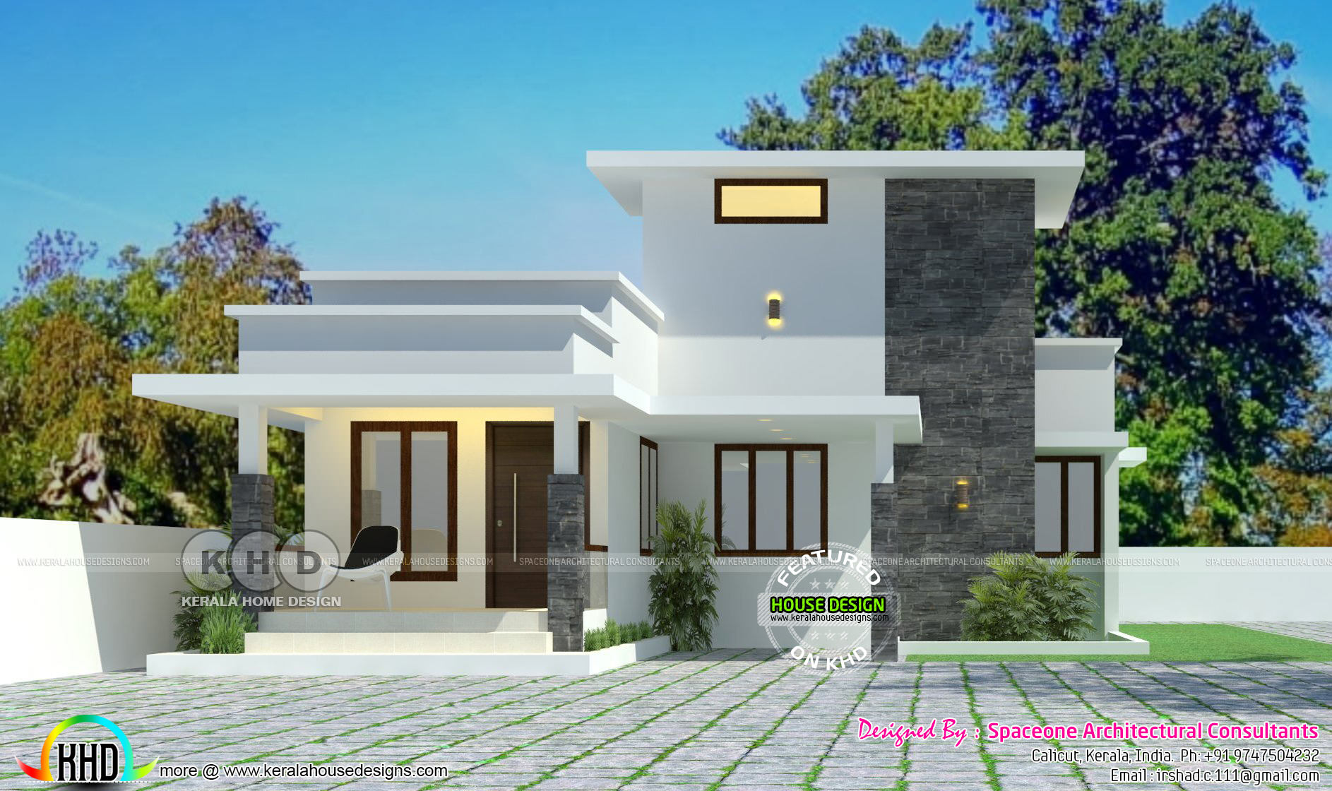 Single storied low cost Kerala home design