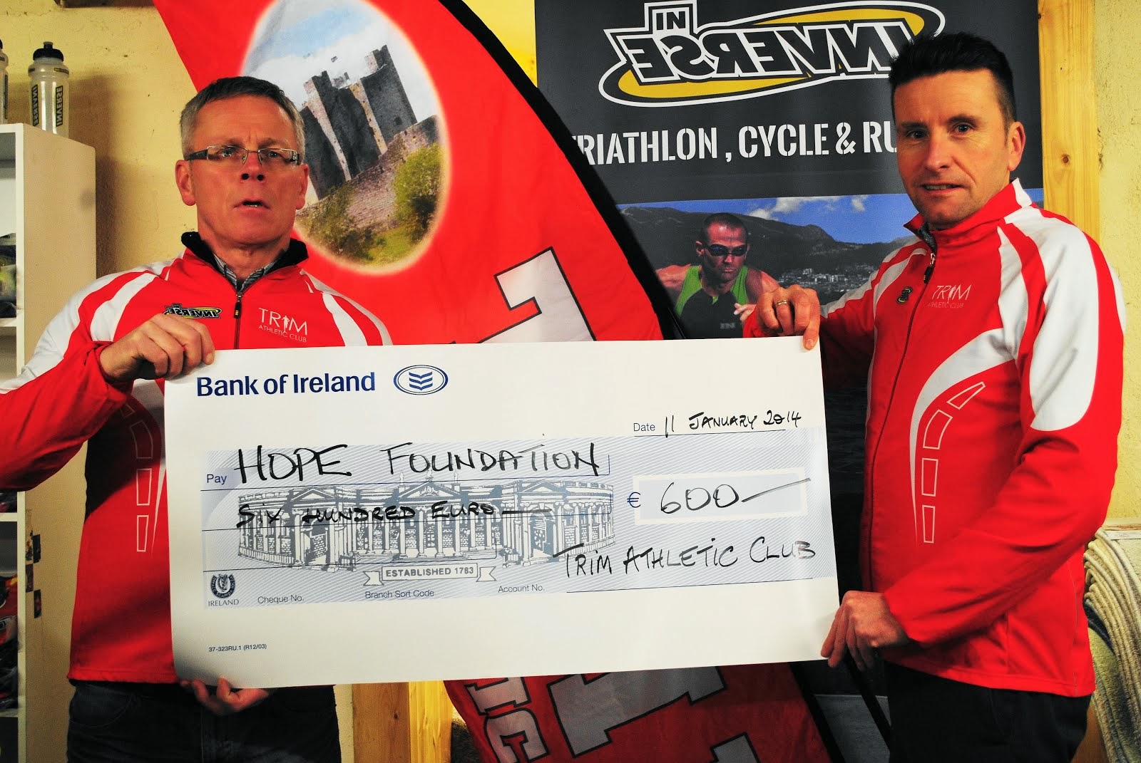 Hope Foundation receive €600