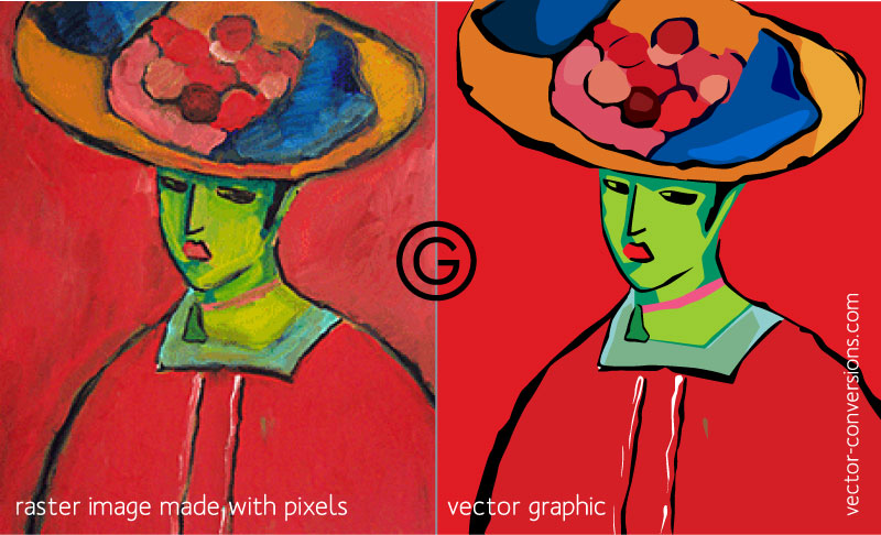 vector vs raster artwork example vector vs raster artwork example