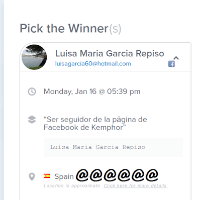 Ganador Sorteo Lote Kemphor