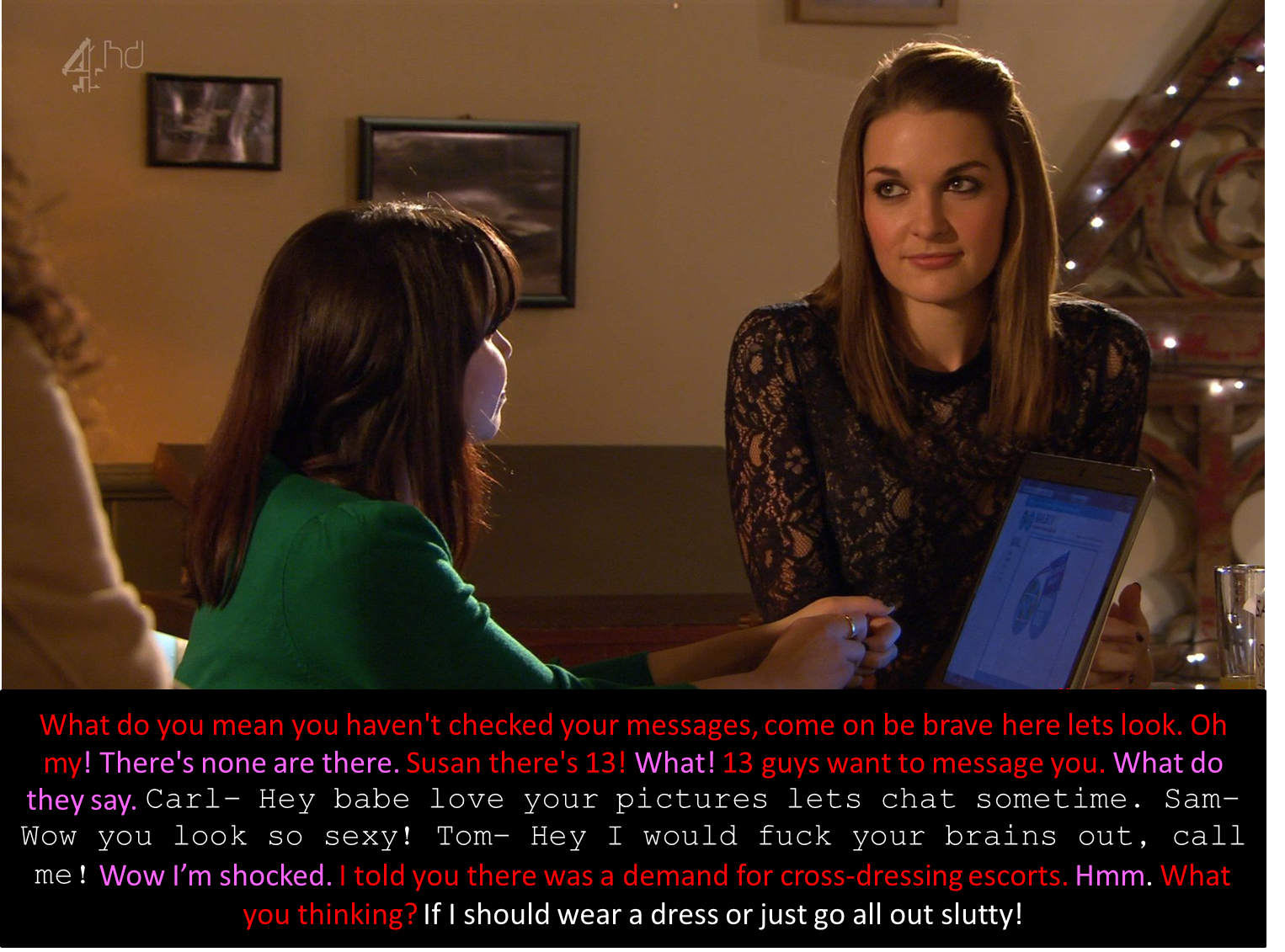 Hollyoaks Tg Captions Messages