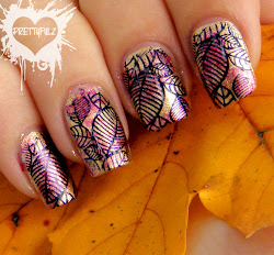 nail fall autumn nails designs leaf prettyfulz leaves inspired raspberry gold dark flower toe pretty them discover