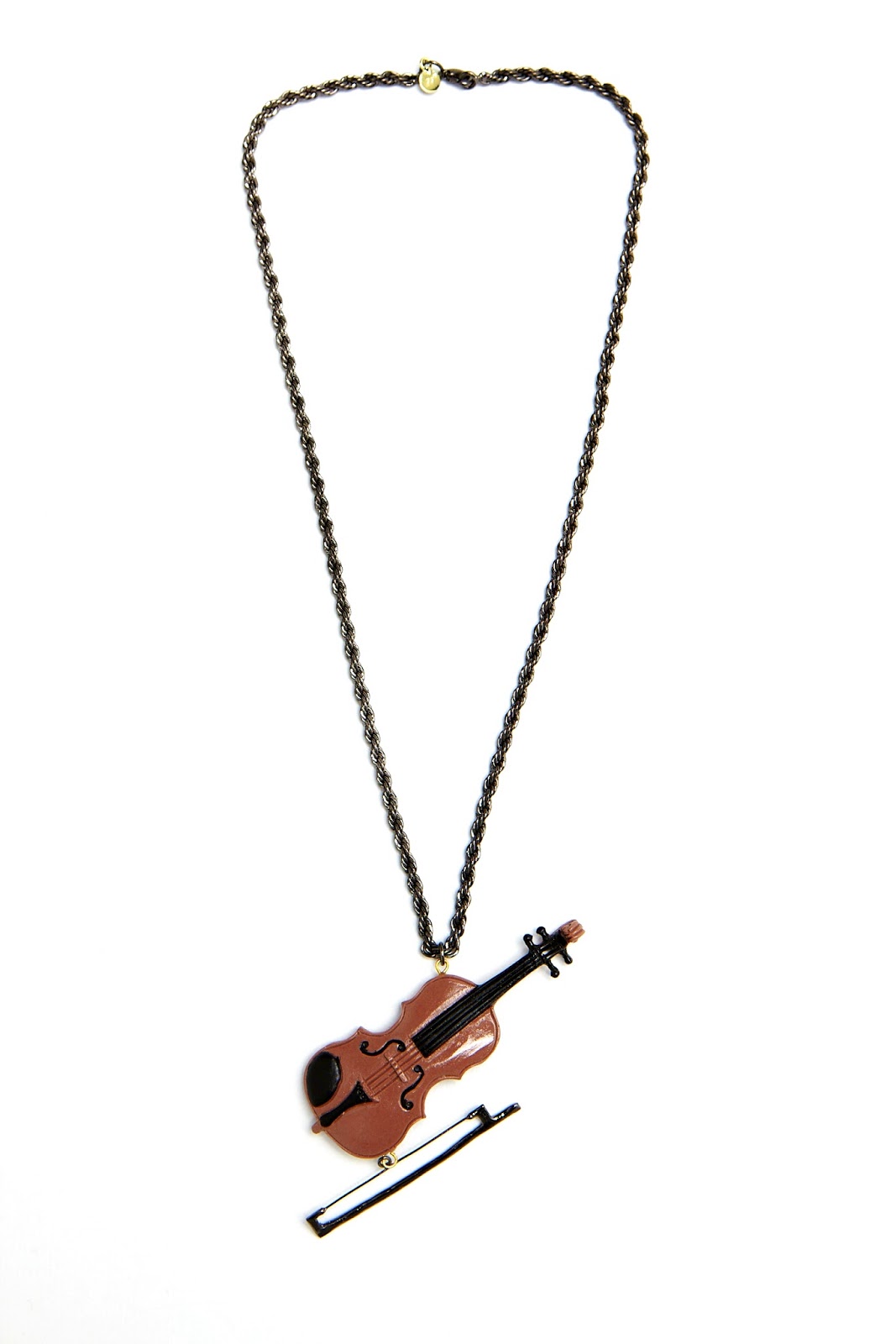 77th Violin Necklace