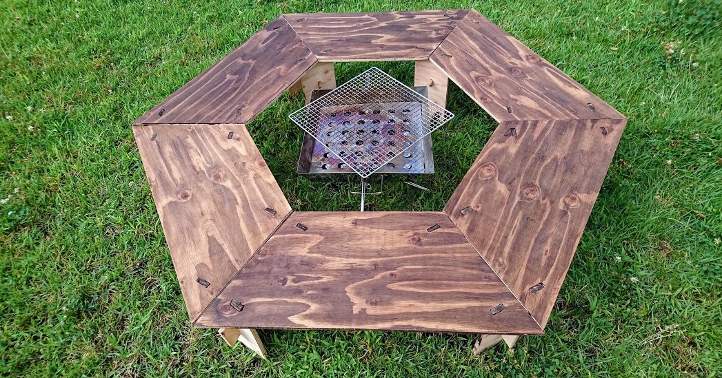 DEBUs・くりえ～と: 合板１枚で作るヘキサテーブル（囲炉裏テーブル）