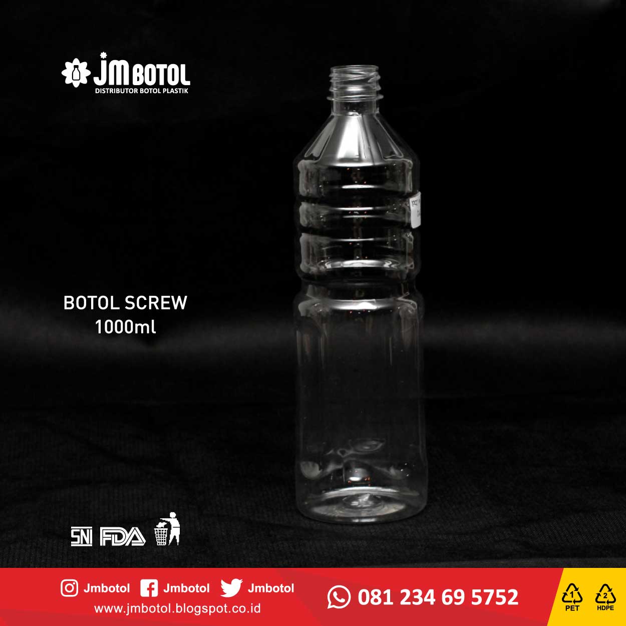 Botol Plastik Minuman 330ml