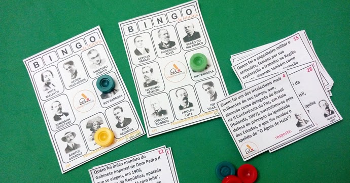 Brinquedoteca bingo historiar, Exercícios História