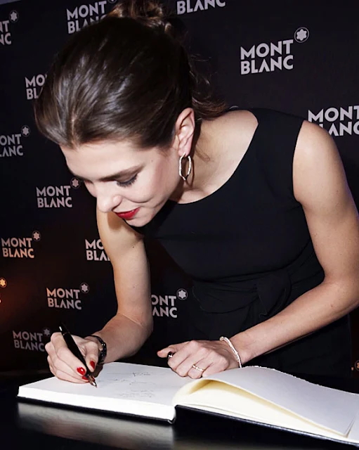 Charlotte Casiraghi a dinner at the President Wilson Hotel 