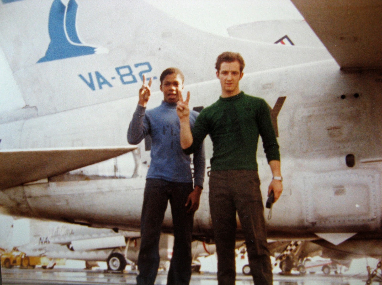 Billy's flight deck crew pals Nimitz flight deck 1982/83