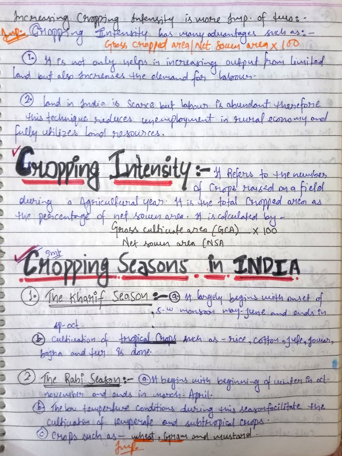 Land Resources and Agriculture [Geography] Class 12th 'Humanities'