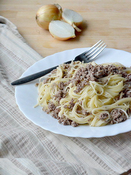 How to cook everything easy: Capellini with meat sauce