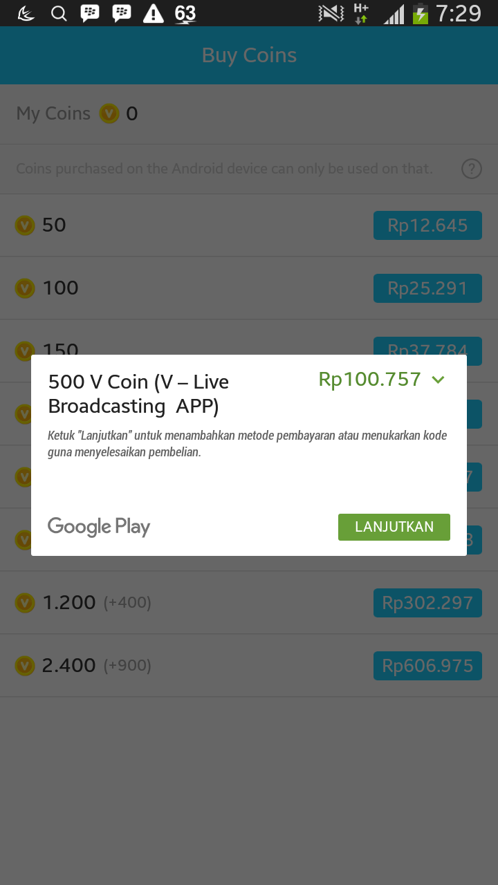 Cara Mendapatkan Koin di V Live App Gratis dan Terbukti