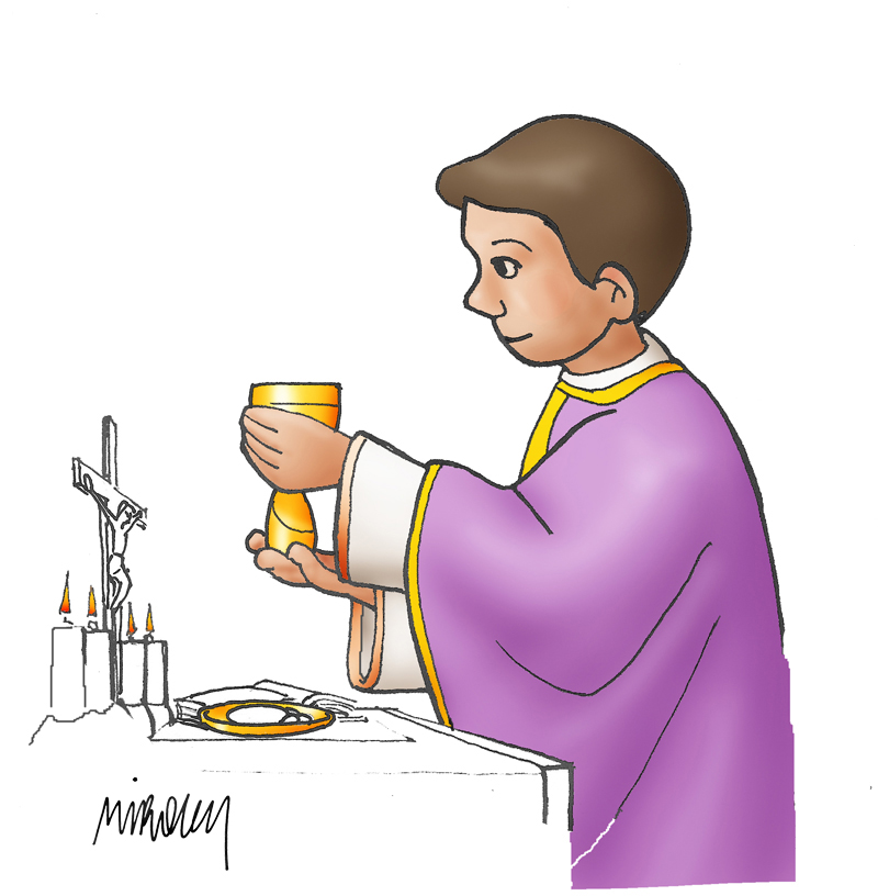 ® Colección de Gifs ® DIBUJOS DE SACERDOTES CELEBRANDO MISA