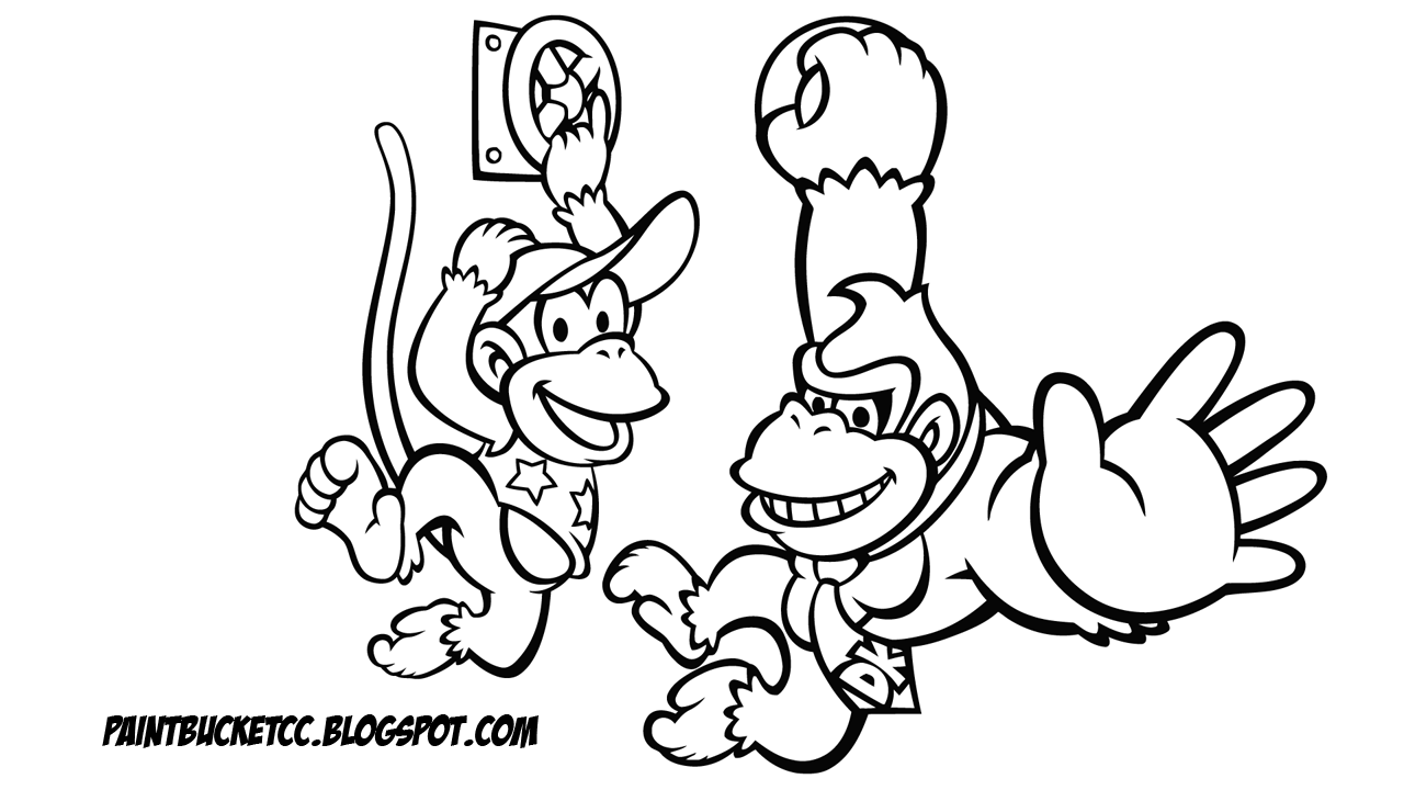 baby donkey kong coloring pages - photo #39