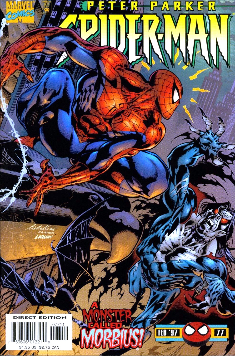 Read online Spider-Man (1990) comic -  Issue #77 - The Vampire's Kiss - 1