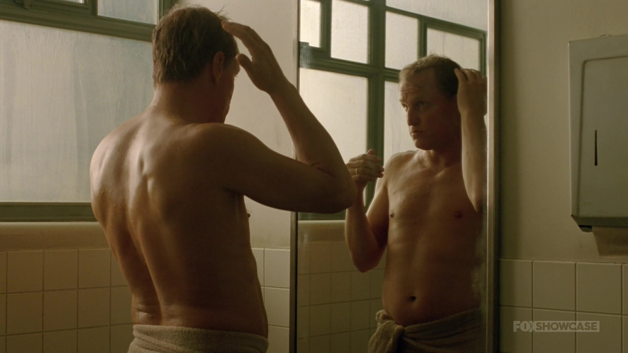 Woody Harrelson shirtless in True Detective 1-05 "The Secret Fate Of A...