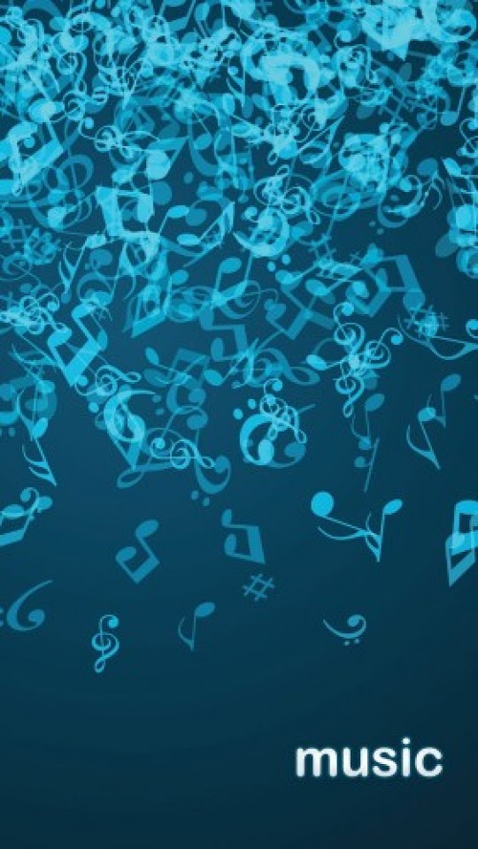   Blue Music   Galaxy Note HD Wallpaper