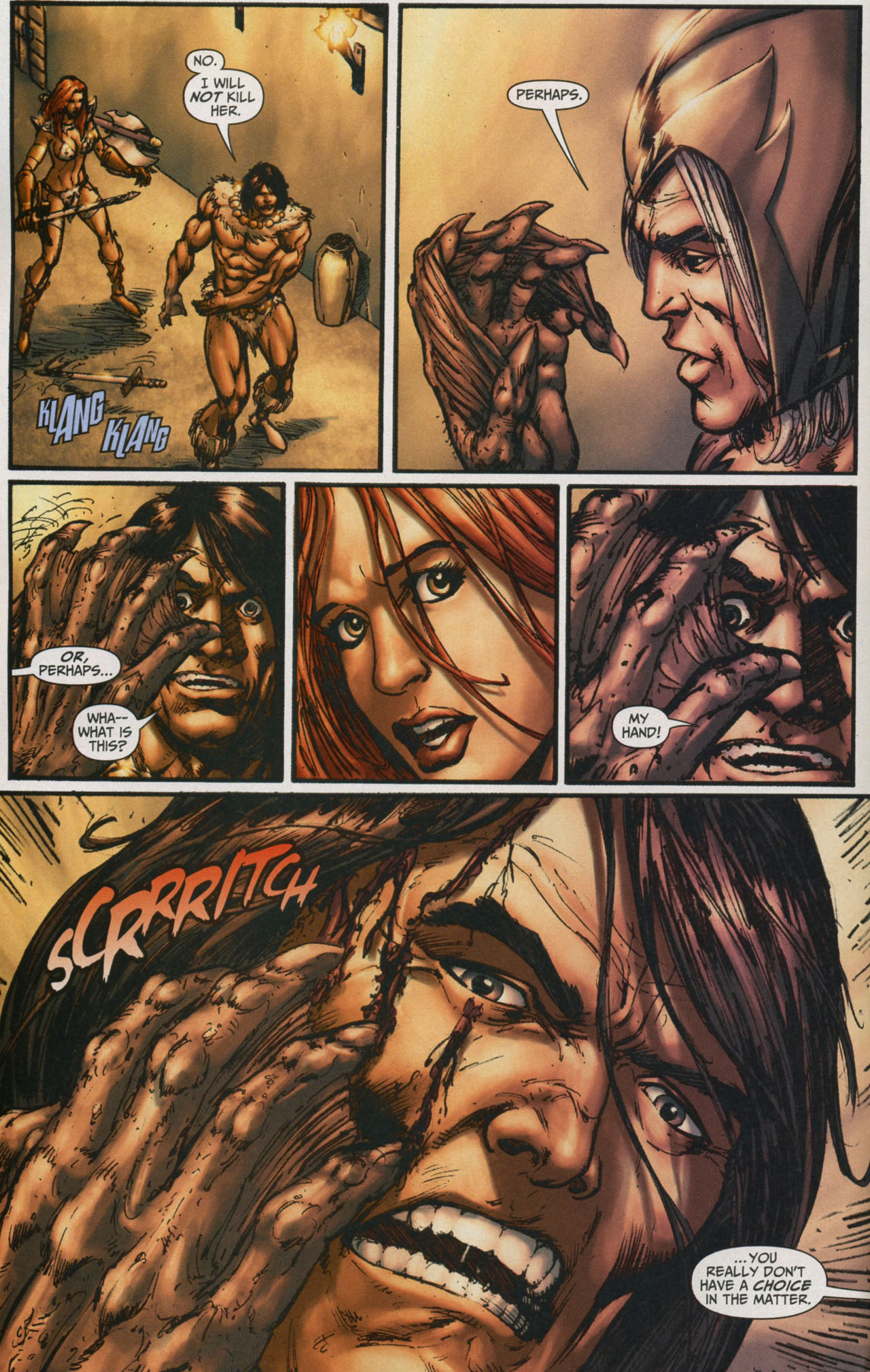 Read online Red Sonja / Claw The Unconquered: Devil's Hands comic -  Issue # TPB - 76