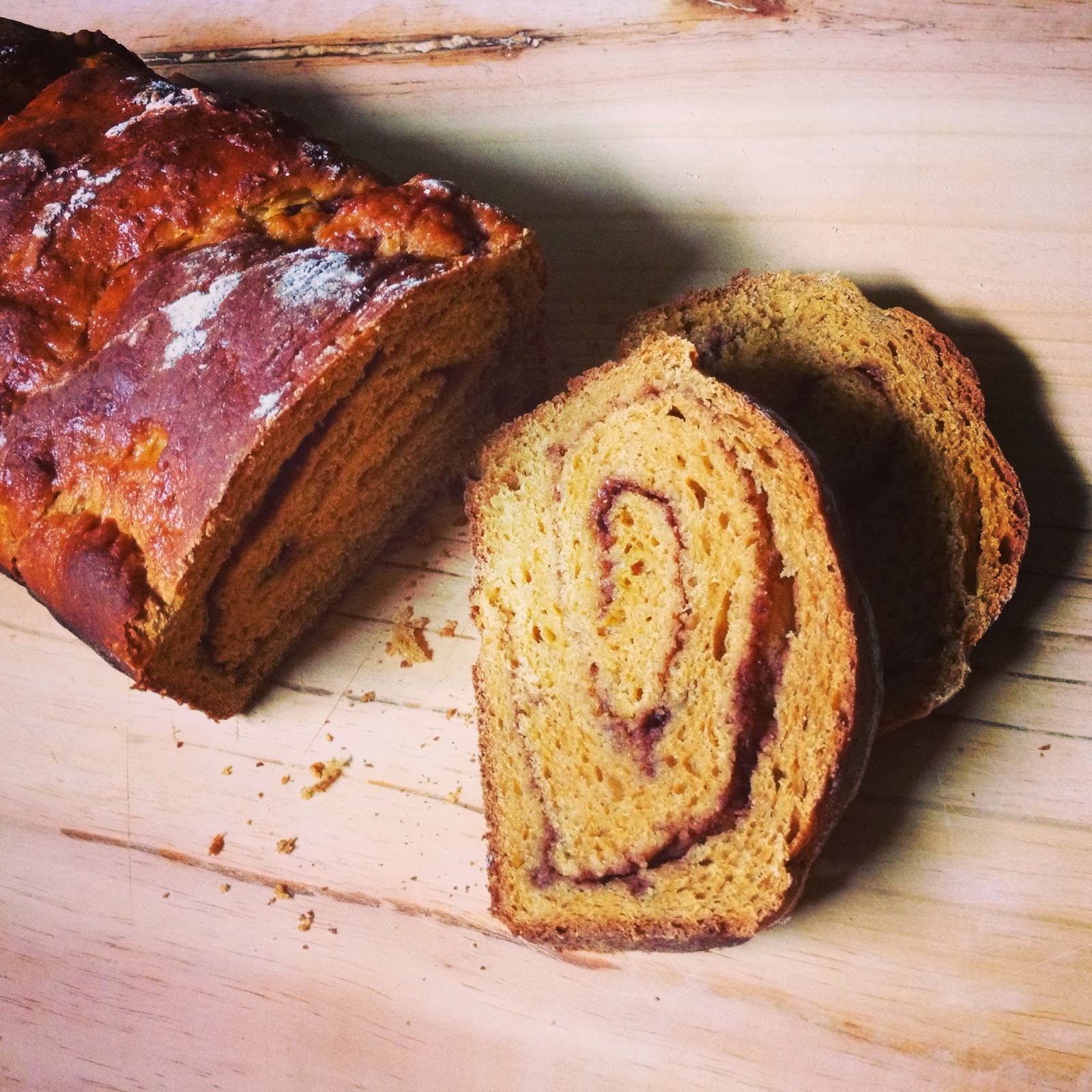 Whisking Through Life: Perfect for Fall...Pumpkin Cinnamon Swirl Bread