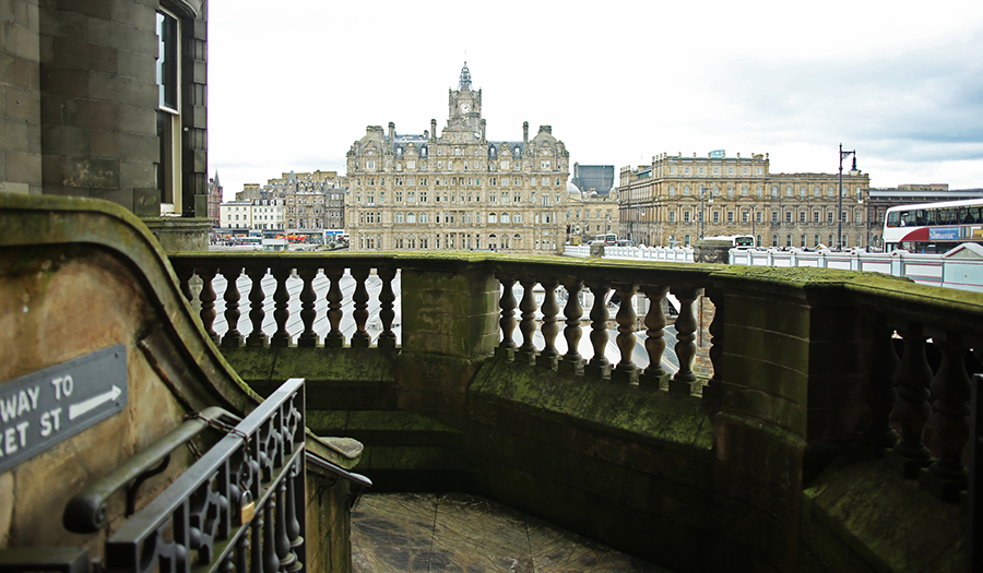 Arriving in Edinburgh: The Scotsman Hotel
