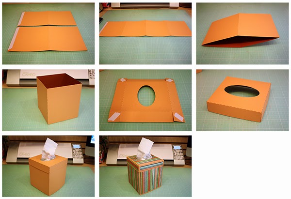 HOW TO MAKE A CARDBOARD / CARDBOARD TISSUE BOX 