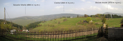 Panorama spod Chaty  Filipka na wschód.