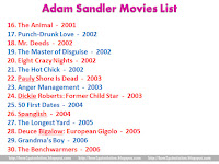 adam sandler movies list, well known celebrity unseen list of movies, photo