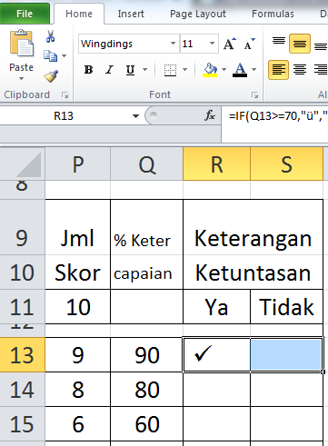 Cara Membuat Centang Otomatis Di Excel