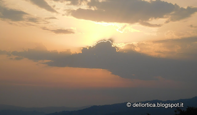 Panorama dal giardino della fattoria didattica dell ortica a Savigno Valsamoggia Bologna vicino Zocca in Appennino