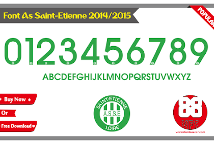 Font Vector As Saint-Etienne 2014 / 2015
