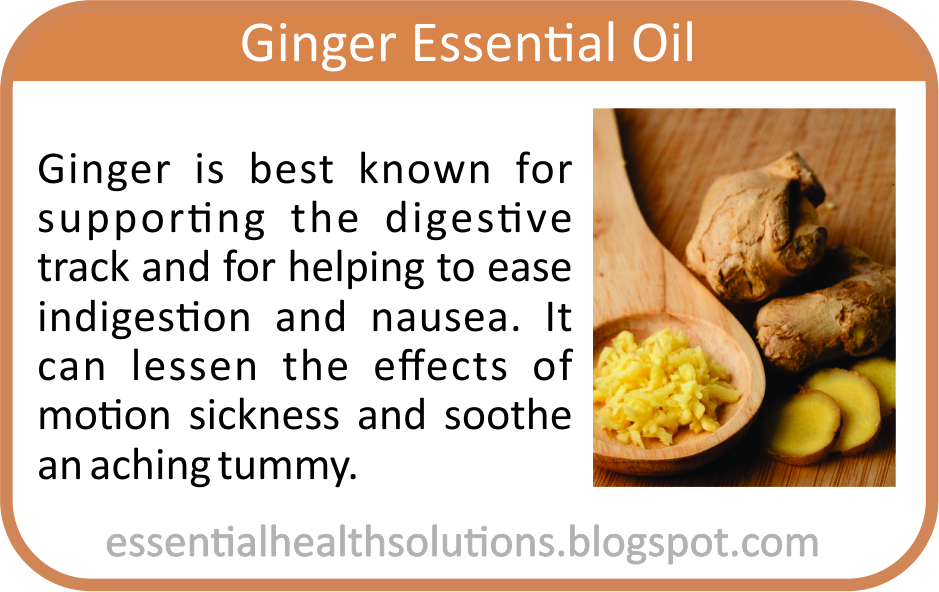 Essential Health Solutions Ginger Root and Ginger Essential Oil