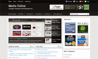 Media Online - Free News Blogger Template
