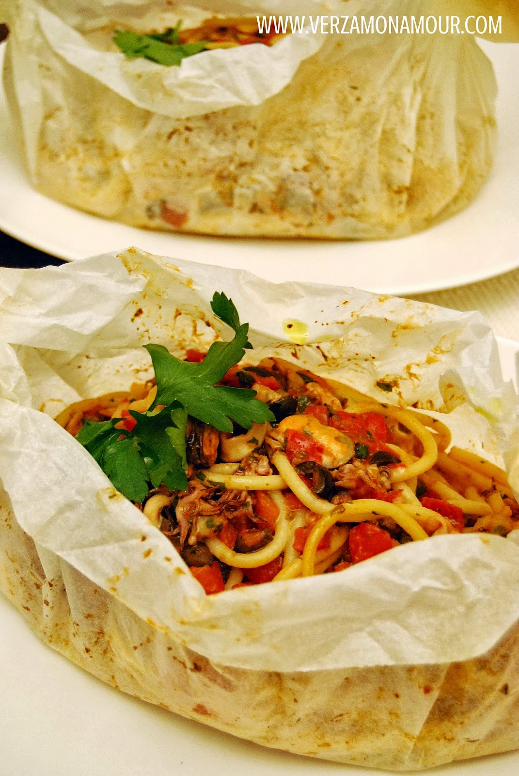 Spaghetti di mare al cartoccio ~ Ricette di cucina - Le ricette di ...