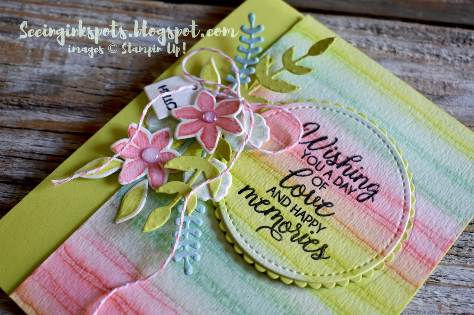 Seeing Ink Spots: Painted Background and Bouquet