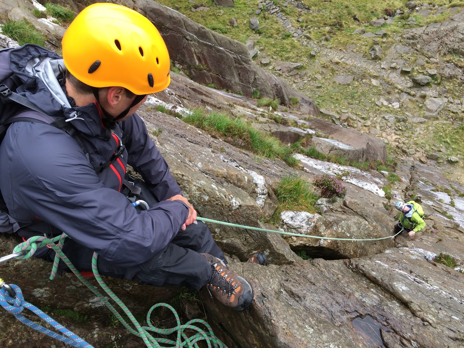 Rob Johnson Climbing on the Idwal Slabs