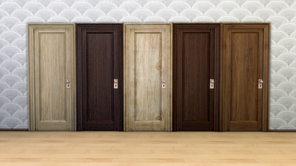 Sims 4 Distressed Doors