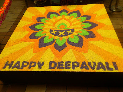 印度特色的沙画 Deepavali