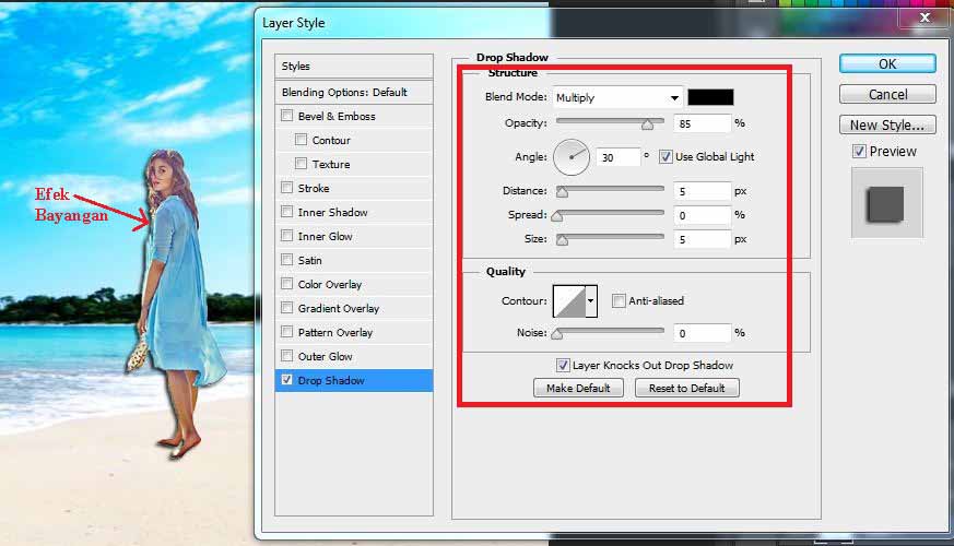 Cara Membuat Efek Shadow di Photoshop Dengan Mudah - blogging tutorial