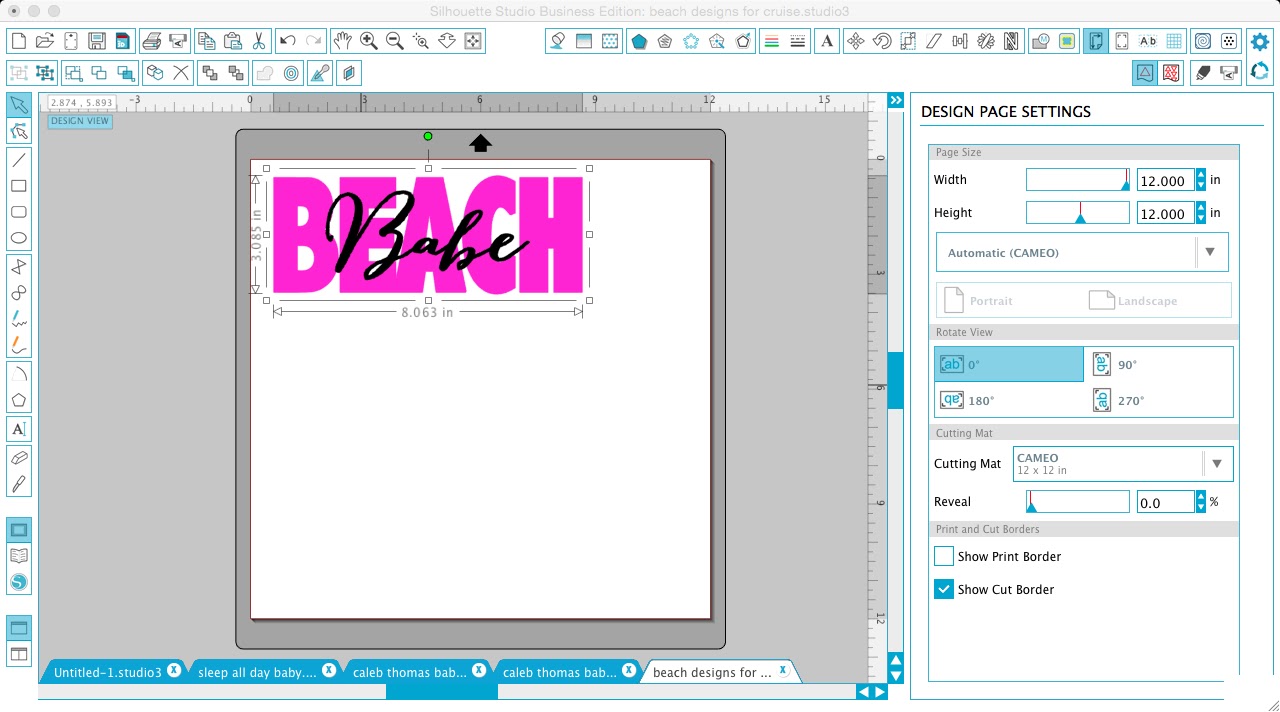 Silhouette Studio Mat Revealing Grid Lines How and Why Silhouette School