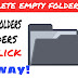 How to delete empty folders in one click
