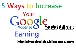 google adsense earning tricks 2016