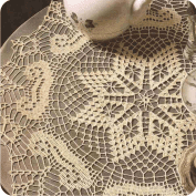Tapete de color crema a Crochet Tapete de color crema a Crochet