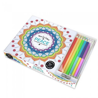 Peace Adult Coloring Book With Pencils - Giftspiration