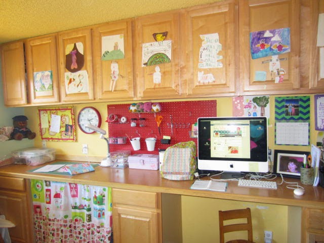 organized craft desk