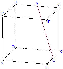 Diketahui kubus abcd efgh dengan panjang rusuk 6 cm. p q dan r berturut-turut merupakan titik tengah rusuk bf dan cg jarak. p ke garis qr adalah