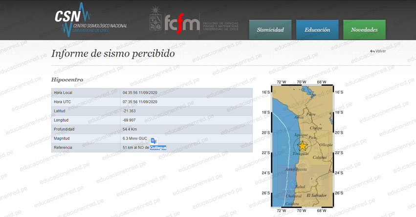 Terremoto en Chile de Magnitud 6.3 y Alerta de Tsunami (Hoy Viernes 11 Septiembre 2020) Sismo Temblor Epicentro - Quillagua - Antofagasta - ONEMI Terremoto en Chile de Magnitud 6.3 y Alerta de Tsunami (Hoy Viernes 11 Septiembre 2020) Sismo Temblor Epicentro - Quillagua - Antofagasta - ONEMI