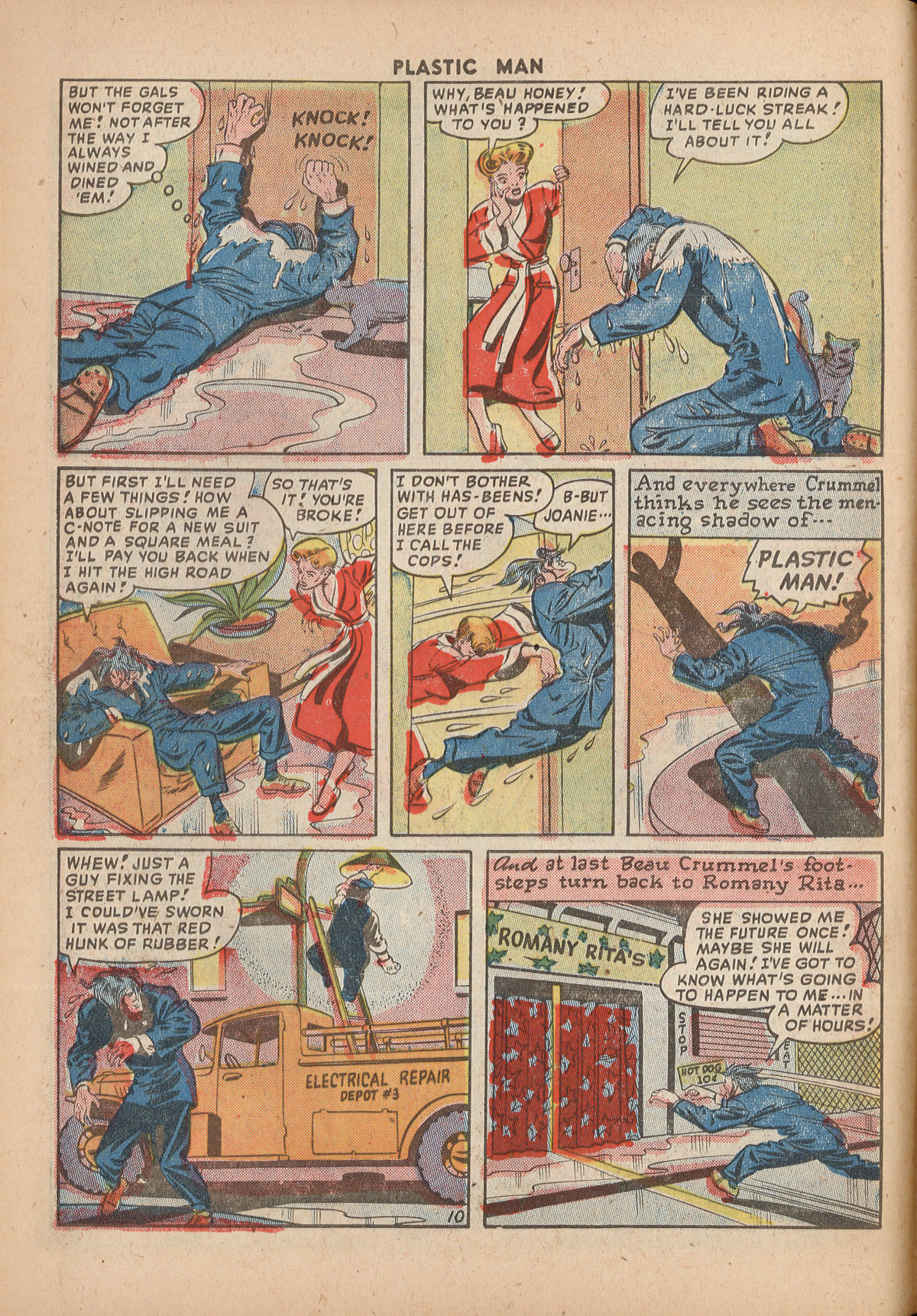 Read online Plastic Man (1943) comic -  Issue #15 - 12